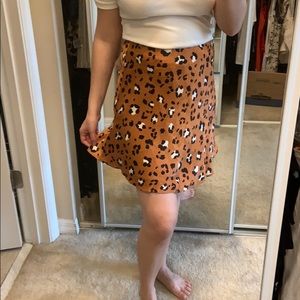 Cheetah print skirt